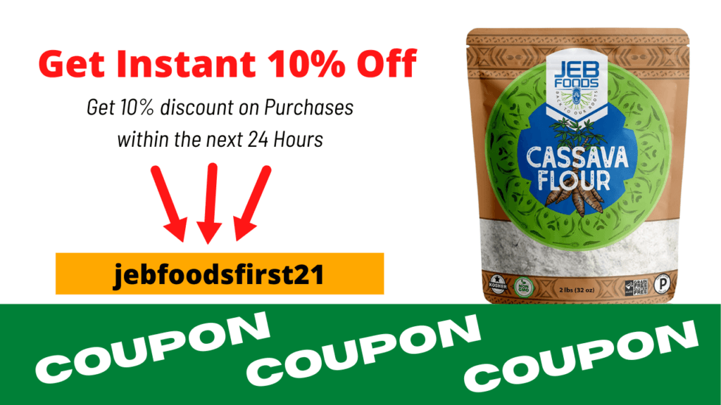 jebfood cassava flour promo coupon