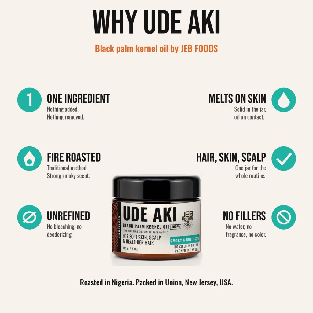 Why Ude Aki black palm kernel oil is a single ingredient balm