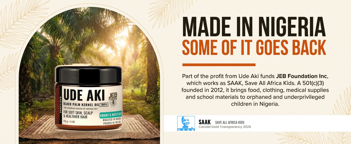 Part of the profit funds SAAK, supporting children in Nigeria.