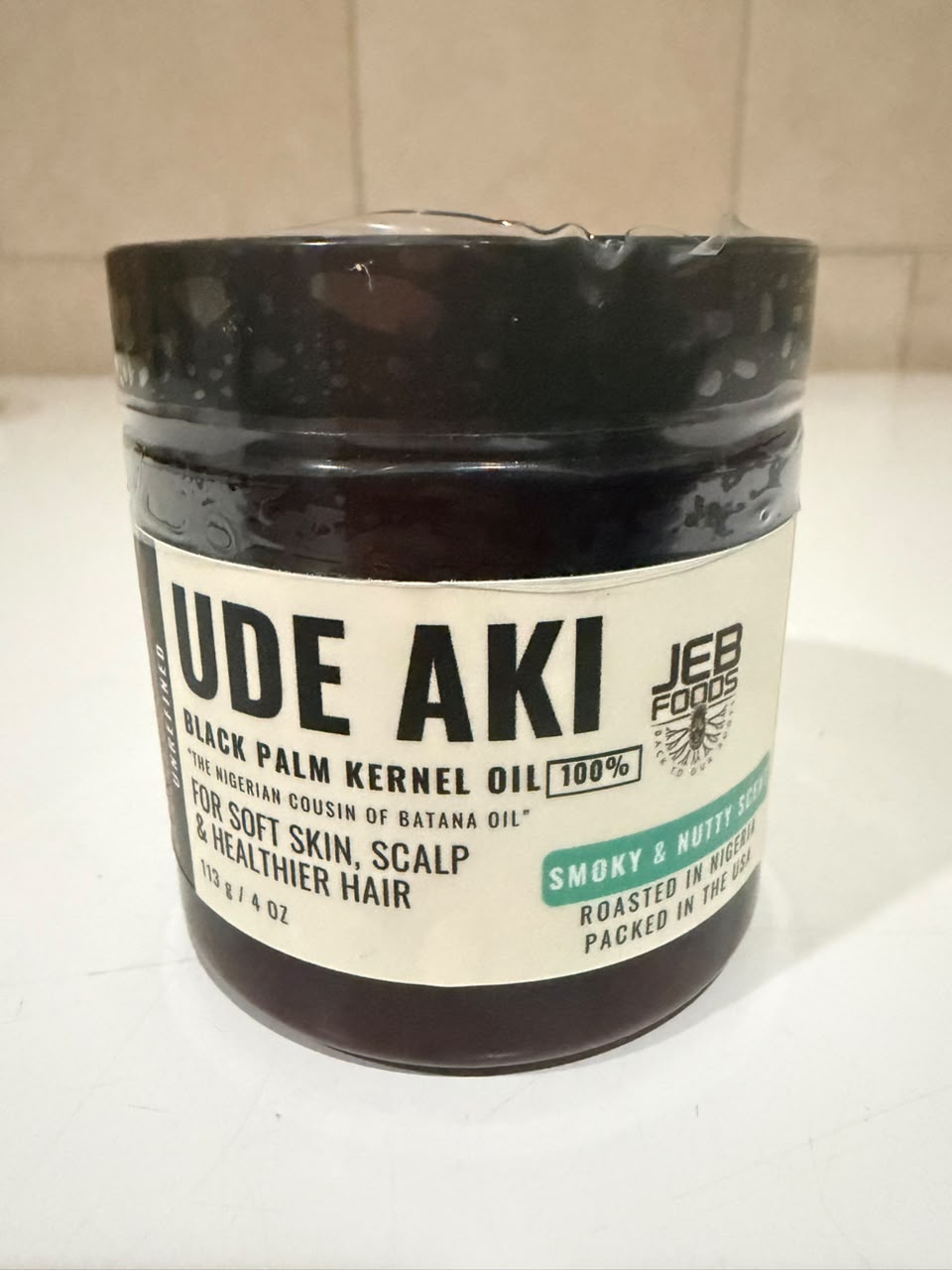 How to keep 4c hair moisturized with Ude Aki black palm kernel oil